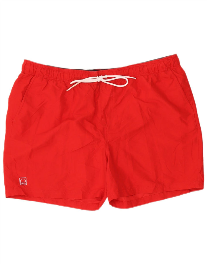 Marks & Spencer Herren Badeshorts 2XL Rot Polyester