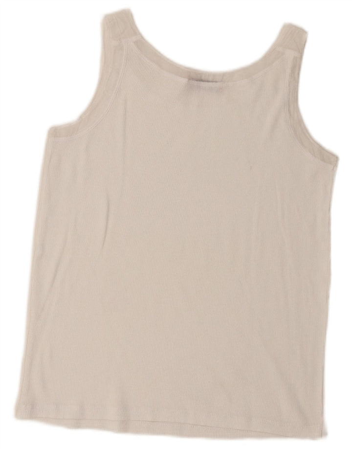 Max & Co. Damen Crop Vest Top UK 4 XS Weiß