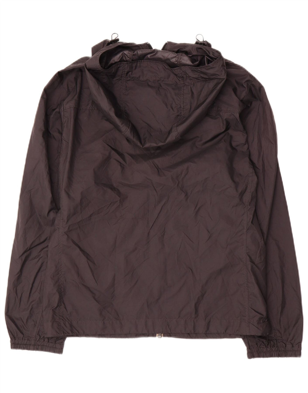 Uniqlo Damen-Regenjacke mit Kapuze, UK 10, Größe S, Schwarz, Polyester