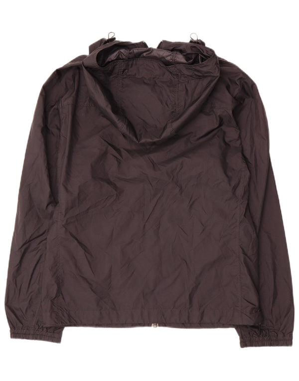 Uniqlo Damen-Regenjacke mit Kapuze, UK 10, Größe S, Schwarz, Polyester
