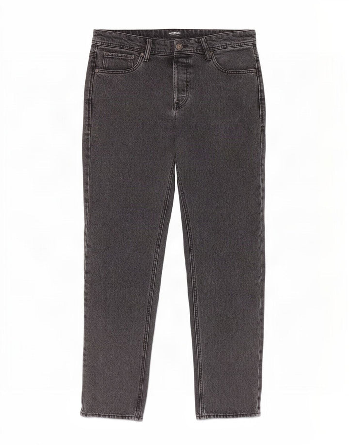 Jack & Jones Herren Straight Jeans W32 L32 Graue Baumwolle