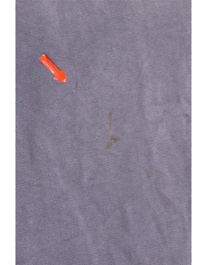 Weird Fish Herren-Sweatshirt mit Reißverschluss am Hals, mittelblaue Baumwolle