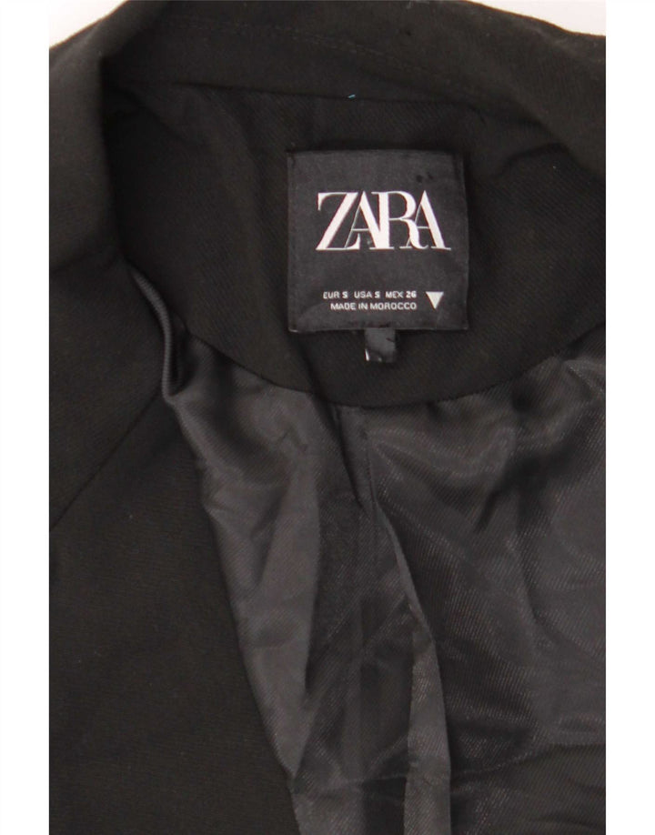 Zweireihiger, übergroßer Blazer von Zara für Damen, Gr. 10, Größe S, Schwarz