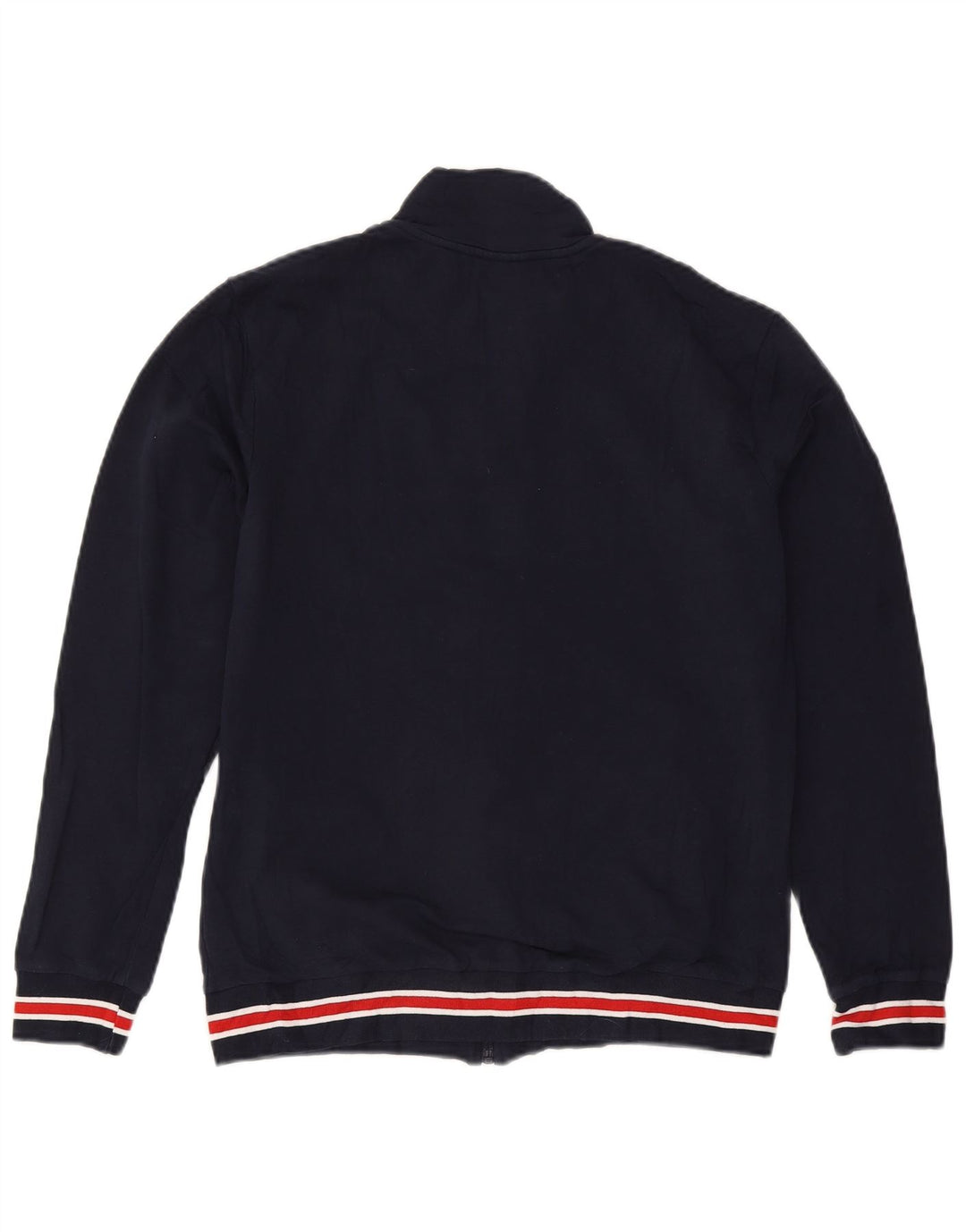 Fila Herren-Trainingsanzug-Oberteil aus Baumwolle in mittlerem Marineblau mit Blockfarben