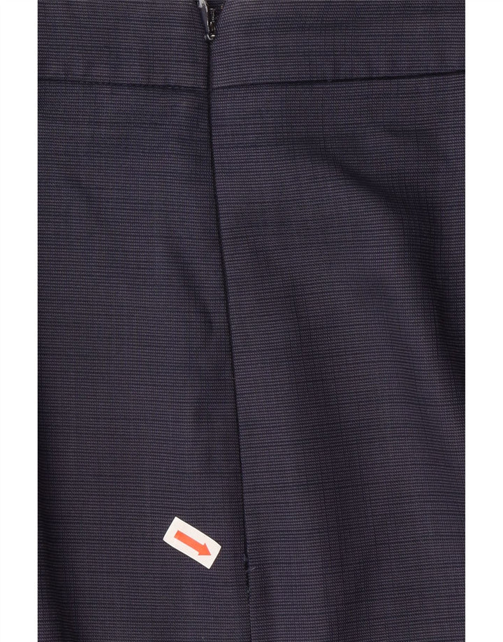 REISS Womens Pencil Skirt UK 10 Small W30 Navy Blue Polyester Vintage Reiss and Second-Hand Reiss from Messina Hembry 