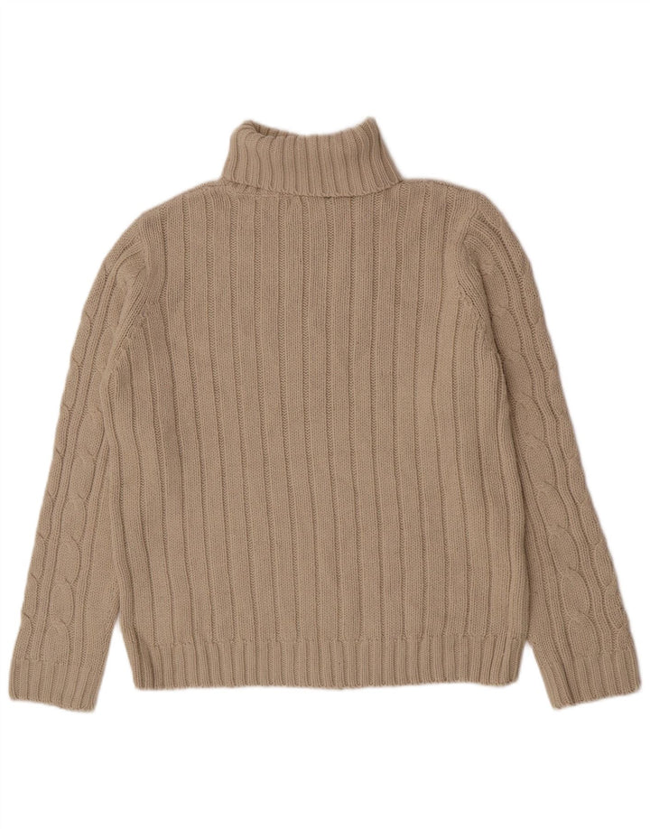 Rollkragenpullover für Herren von Zara, Größe L, Beige