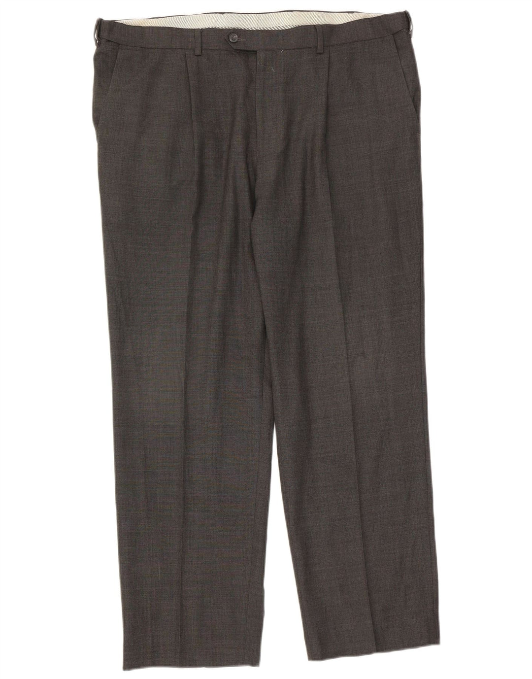 Marks & Spencer Herren-Freizeithose, gerade, W40, L31, graue Wolle
