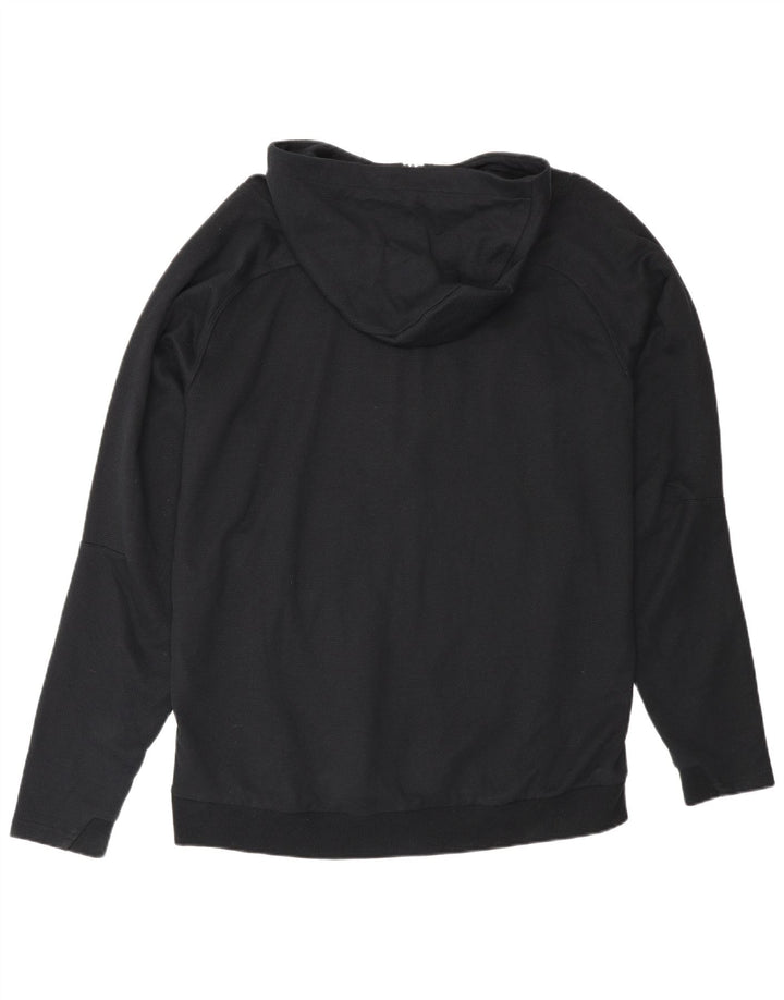 Puma Herren-Kapuzenpullover mit Reißverschluss, groß, schwarze Baumwolle