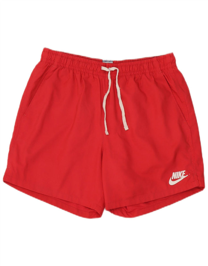 Nike Herren-Badeshorts, groß, rotes Polyester