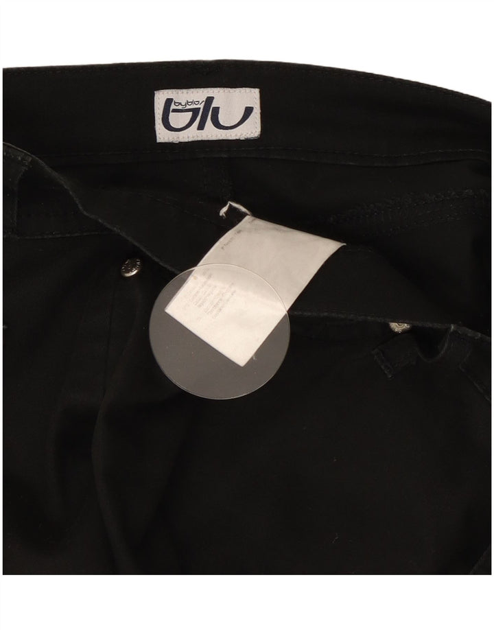 Byblos Damen-Jeans mit weitem Bein, W32, L31, schwarze Baumwolle