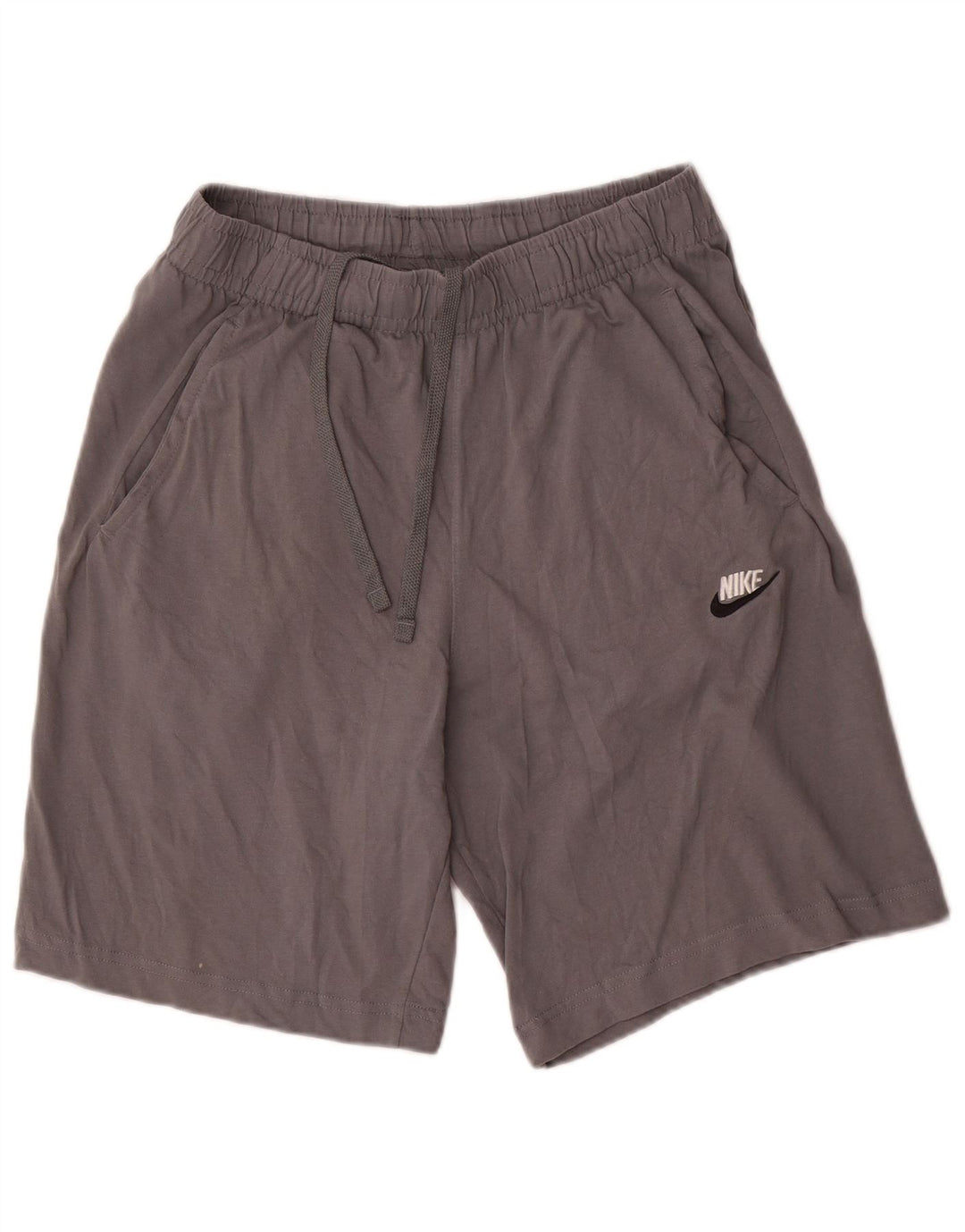 Nike Herren-Sportshorts aus mittelgrauer Baumwolle