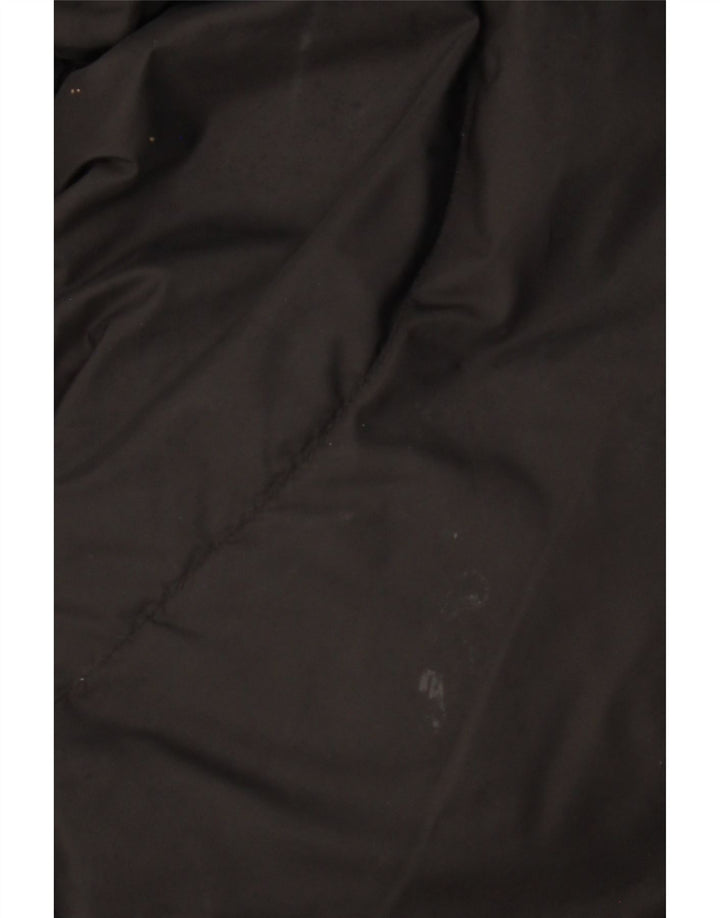 Karen Millen Damen Wattierter Mantel UK 14 Large Schwarz Polyamid