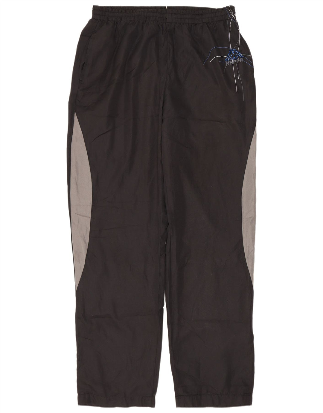 Kappa Herren-Trainingshose, groß, schwarzes Colourblock-Polyester