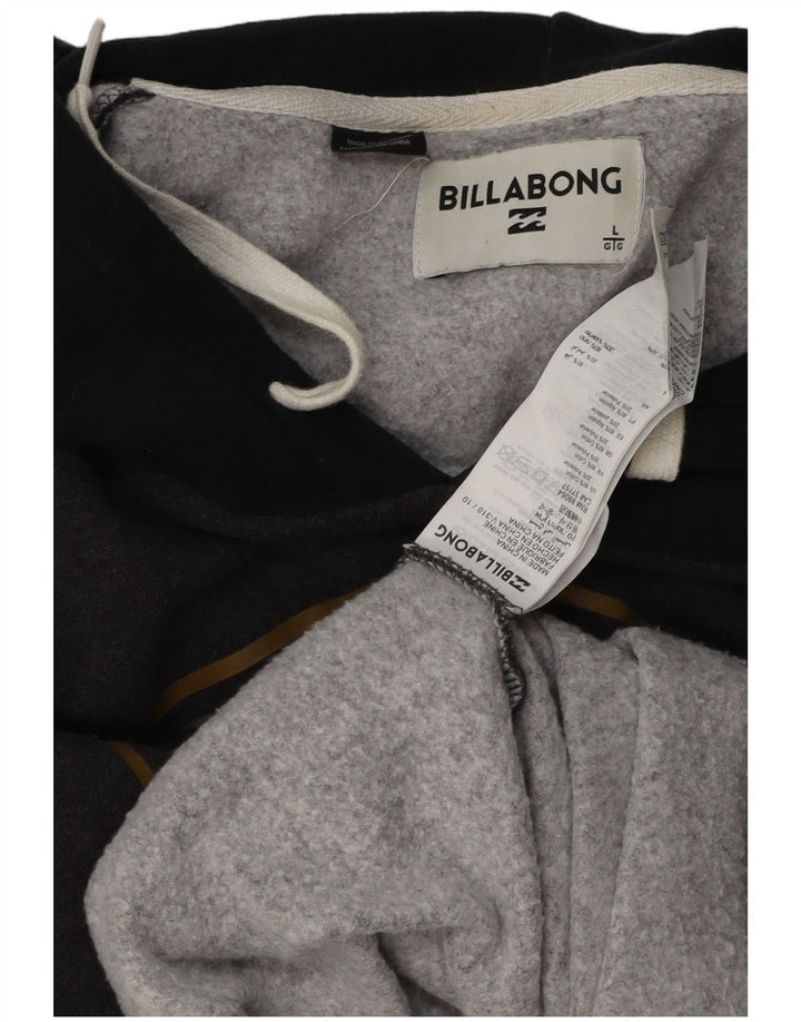 BILLABONG Herren-Kapuzenpullover mit Grafik, groß, graue Farbblock-Baumwolle