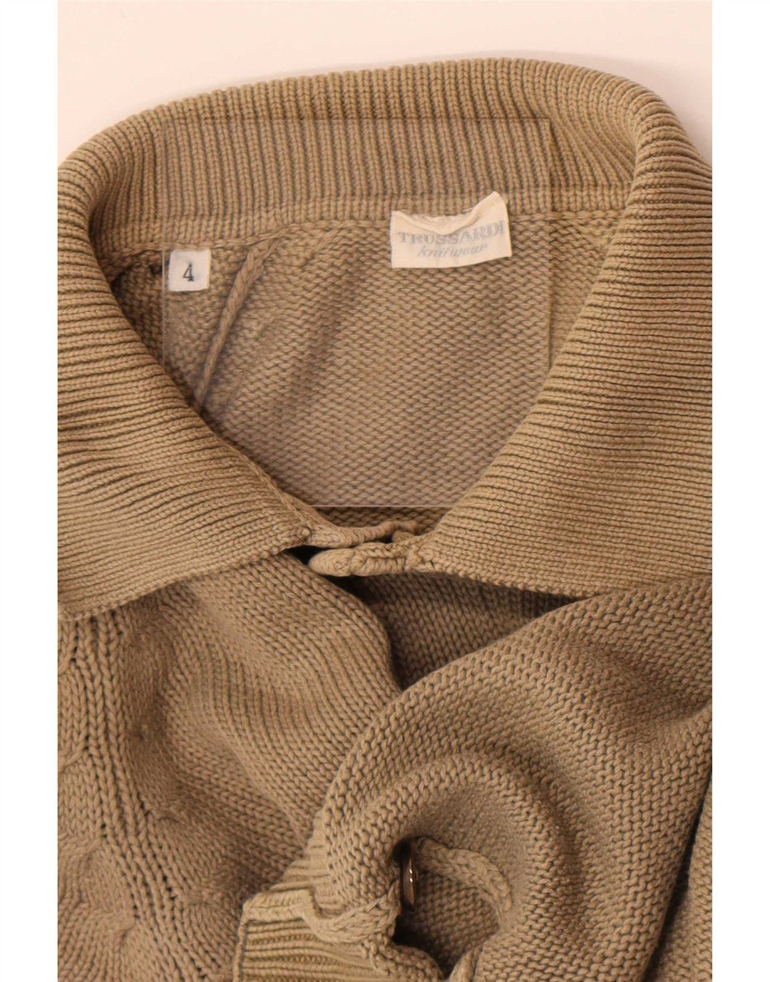 Trussardi Herren-Pullover mit Rollkragen, Mittelbeige