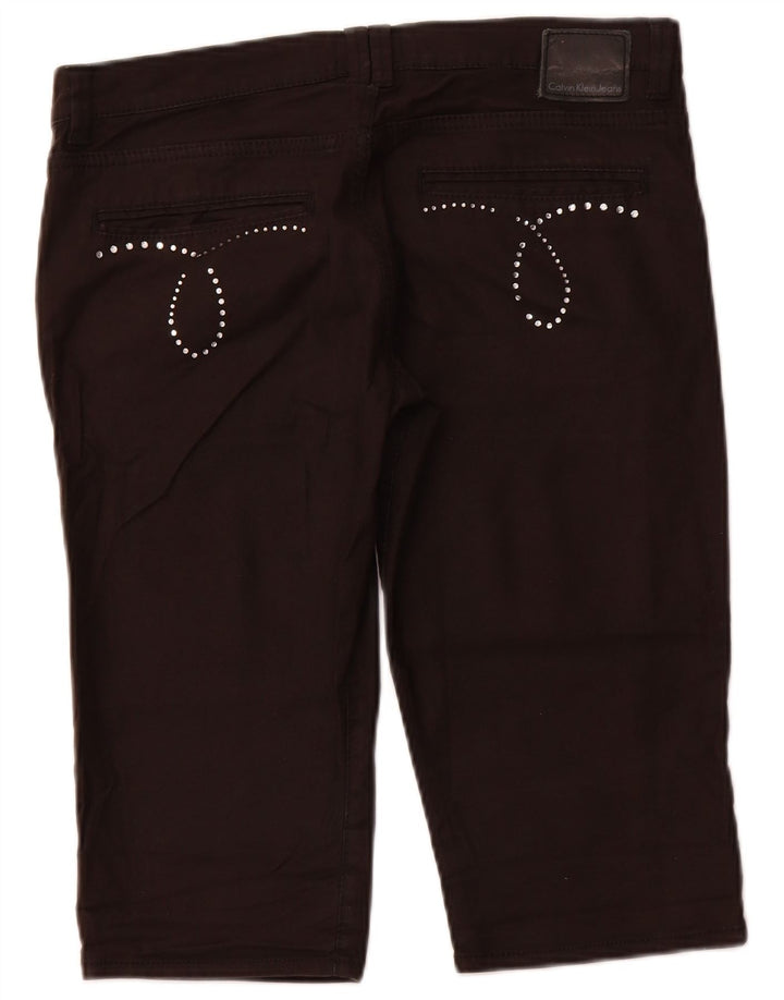 Calvin Klein Damen Bermudashorts W31 mittelbraune Baumwolle