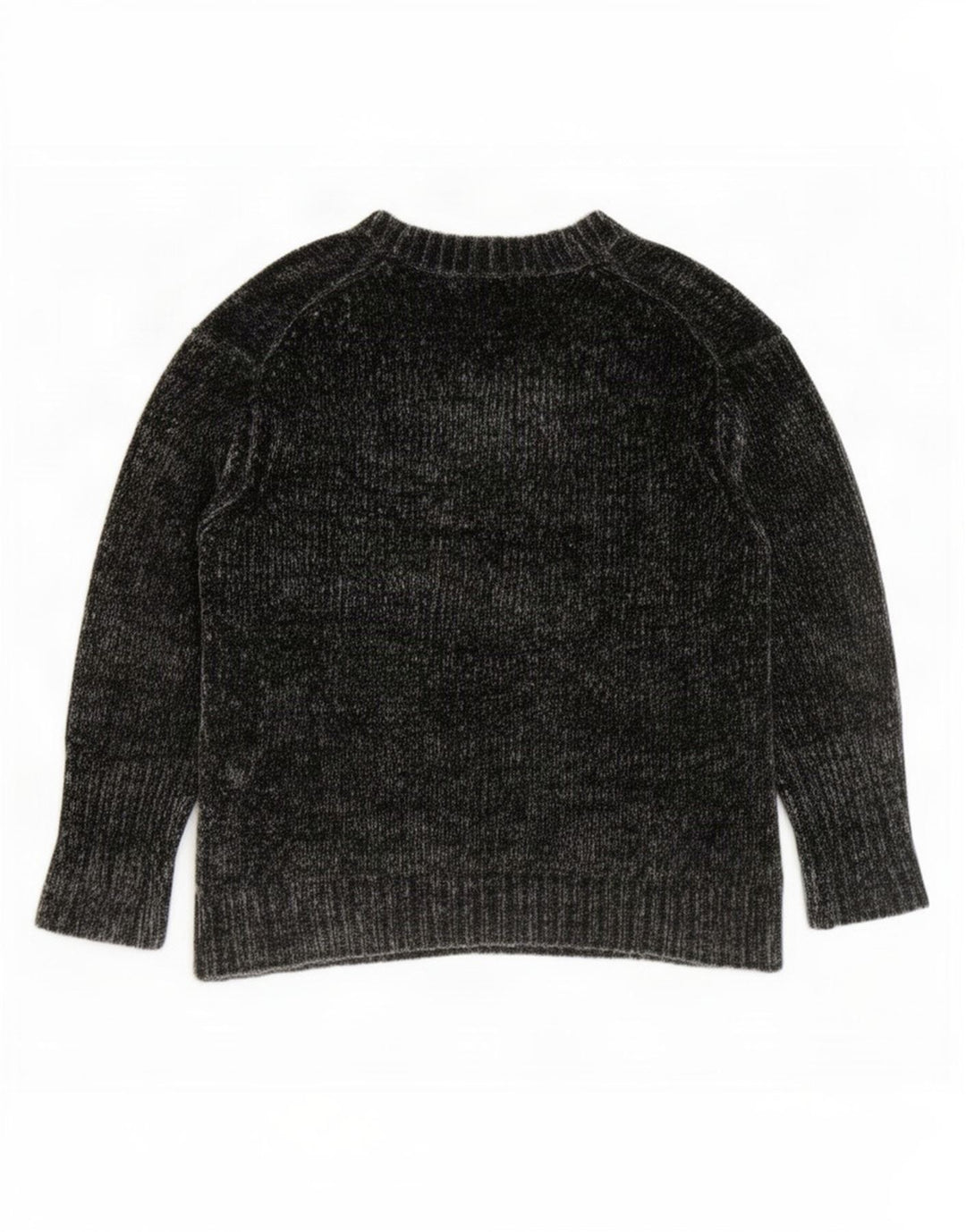 Zara Damen-Pullover, übergroß, 3/4-Ärmel, V-Ausschnitt, Gr. 14, Mittelgrau