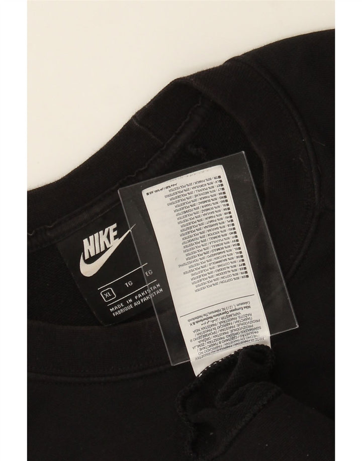 NIKE Womens Oversized Graphic Sweatshirt Jumper UK 18 XL Black Cotton Vintage Nike and Second-Hand Nike from Messina Hembry 