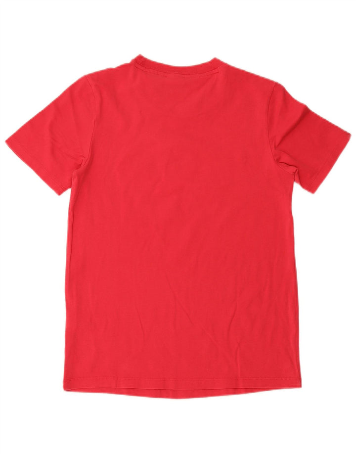 ADIDAS Damen Grafik T-Shirt Top UK 10 Small Rosa Baumwolle