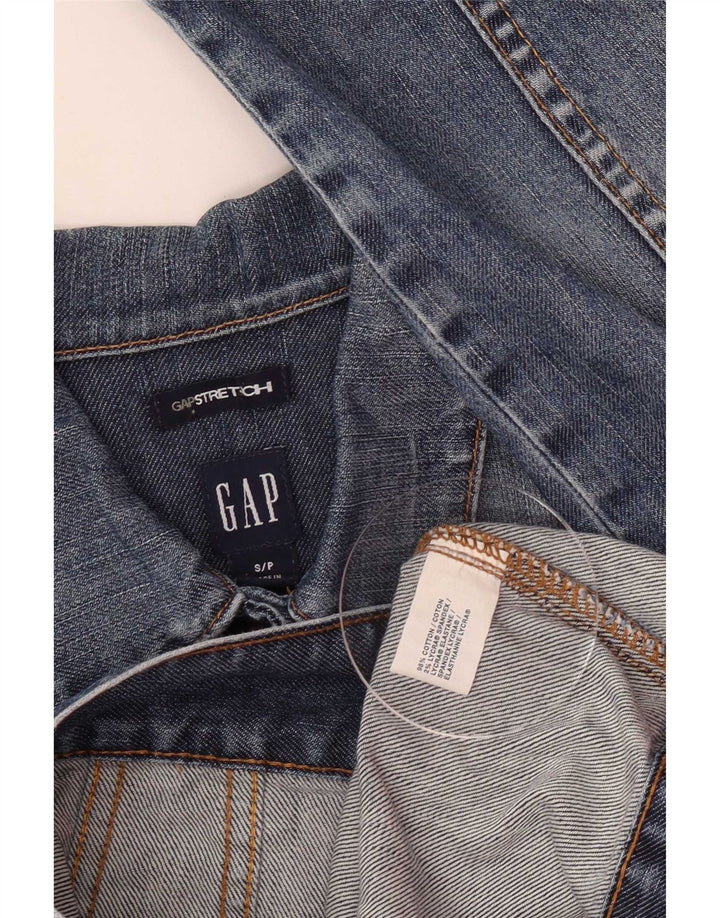 Gap Womens Petite Jeansjacke UK 10 Small Blaue Baumwolle