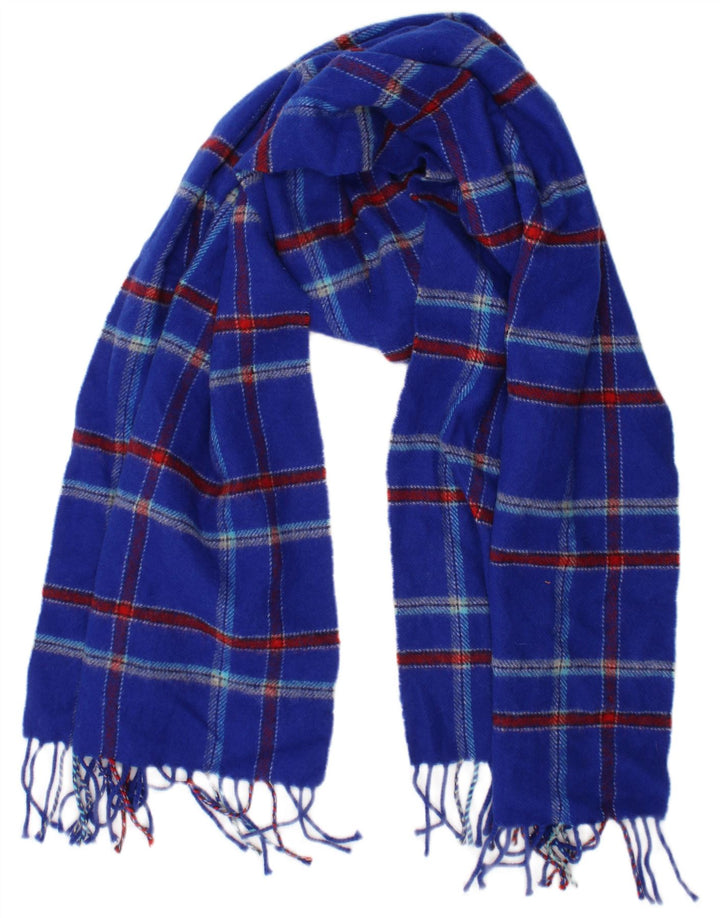Jack Wills Herren-Strickschal, Einheitsgröße, blau kariert, klassisch