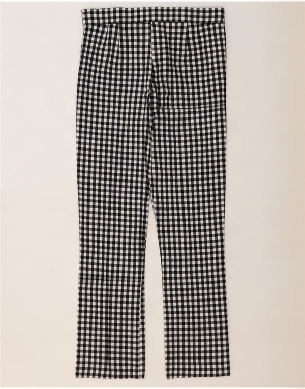 Zara Damen Bootcut Freizeithose Large W30 L27 Black Gingham