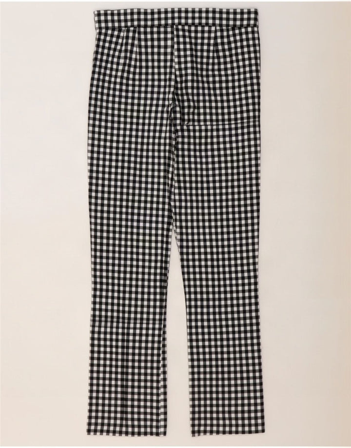 Zara Damen Bootcut Freizeithose Large W30 L27 Black Gingham