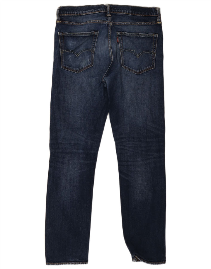 Levi's Damen Distressed Straight Jeans W33 L32 Blaue Baumwolle