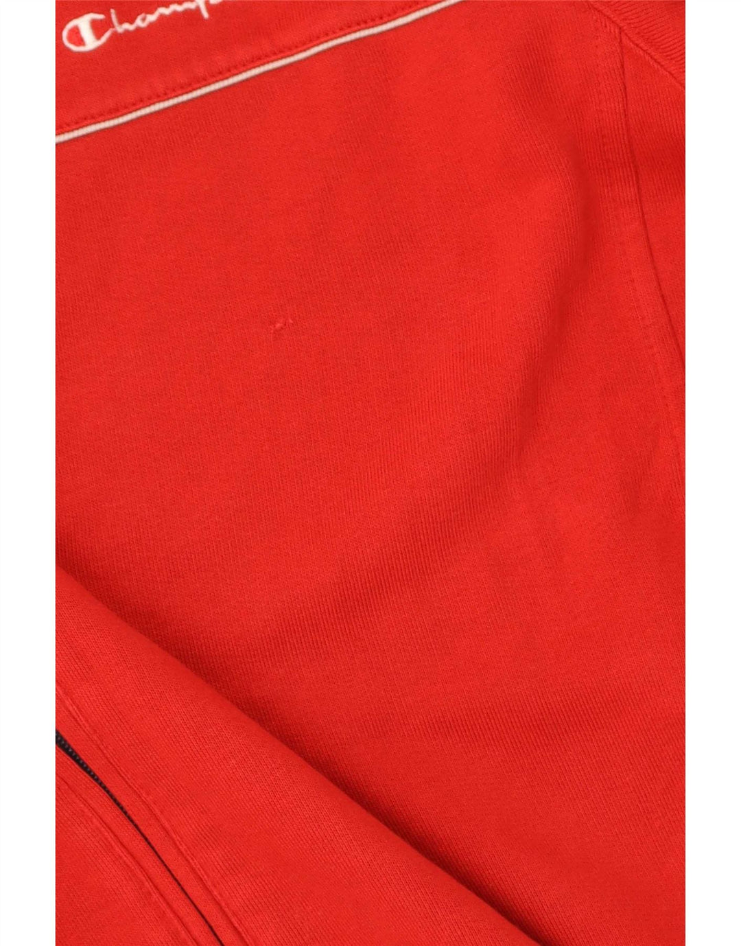 Champion Herren-Trainingsanzug-Oberteil, große rote Colourblock-Baumwolle