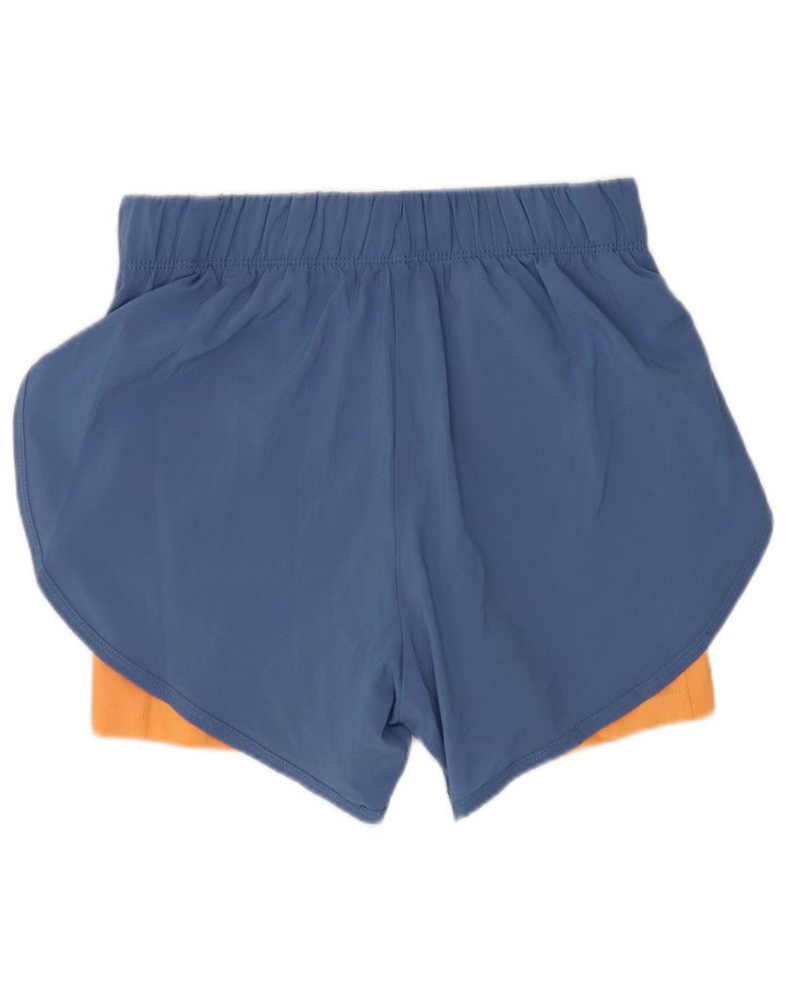 Nike Damen Dri Fit Sport Shorts UK 8 Small Blau