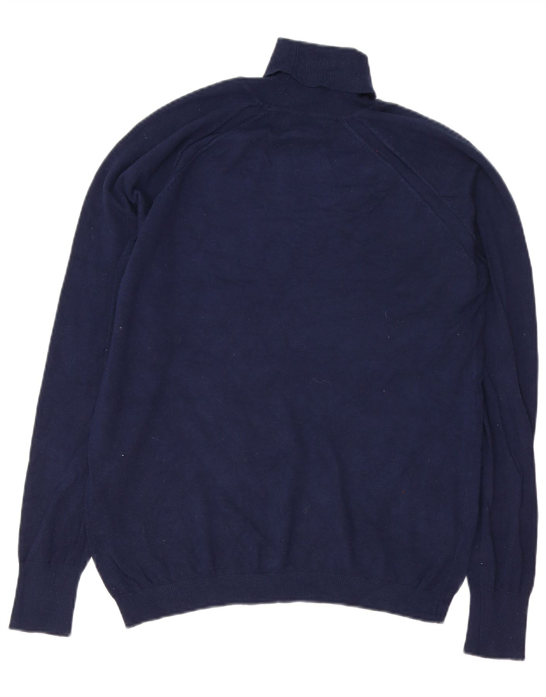 Rollkragenpullover für Herren von Zara, groß, marineblaue Viskose