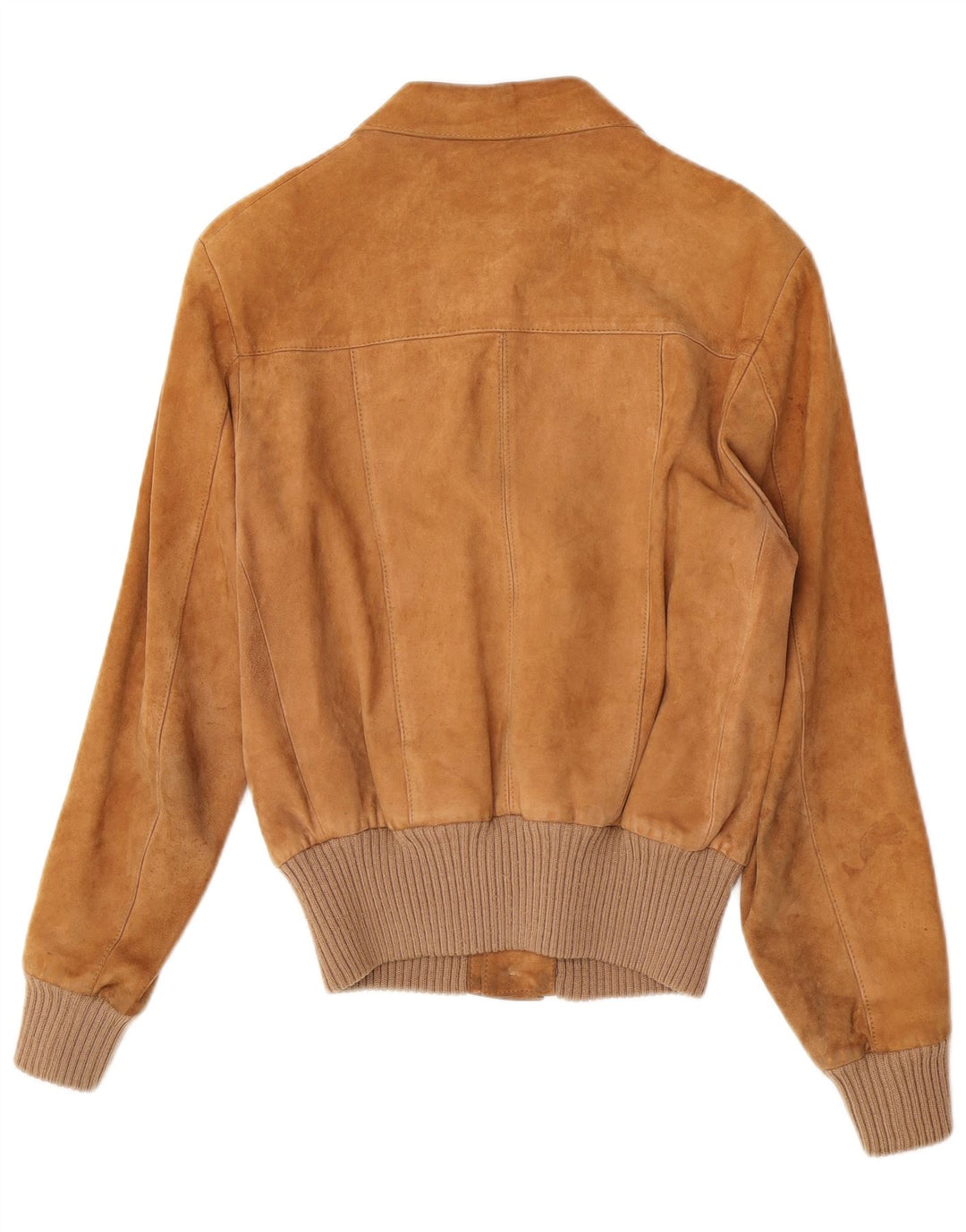 Vintage Herren Bomber Wildlederjacke IT 48 Medium Beige