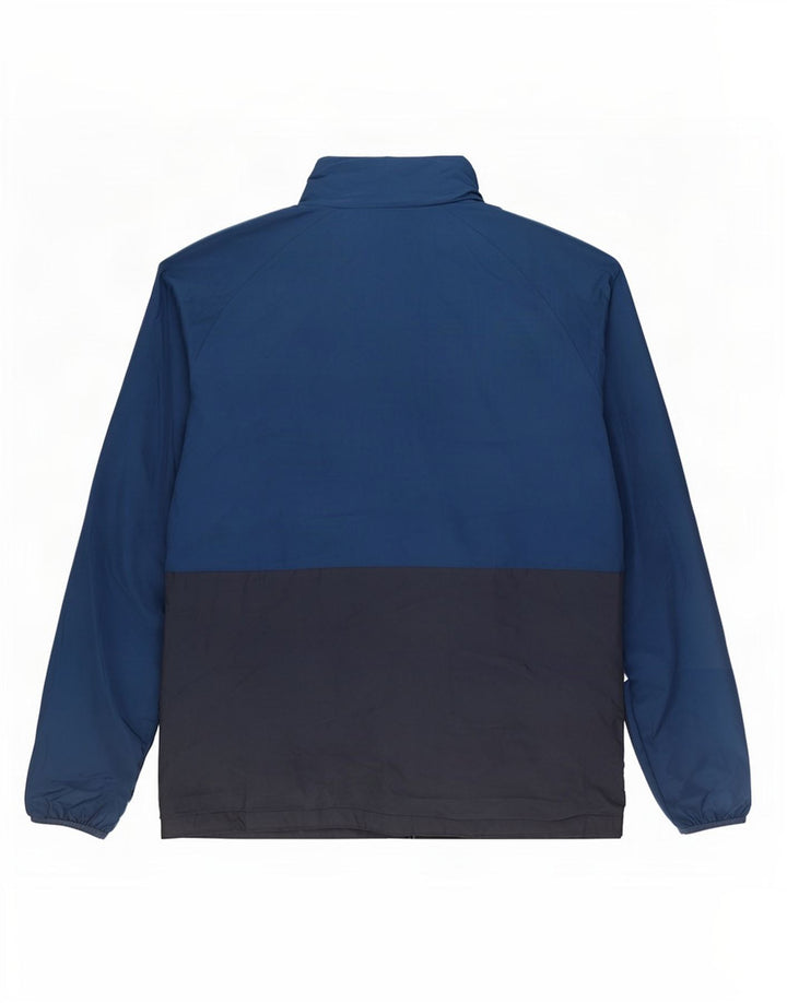 Umbro Herren-Trainingsanzug-Top-Jacke, großes marineblaues Farbblock-Polyester