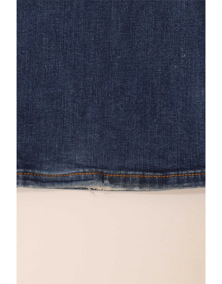 Zara Damen Schlagjeans EU 34 2XS W24 L32 Blau