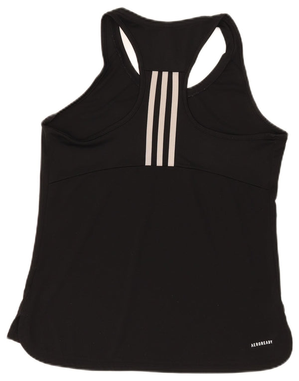 Adidas Damen Aeroready Weste Top UK 12/14 Medium Schwarz Polyester