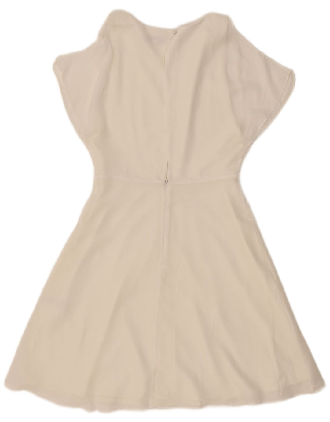 Reiss Damen A-Linien-Kleid UK 10 Small Off White Polyester