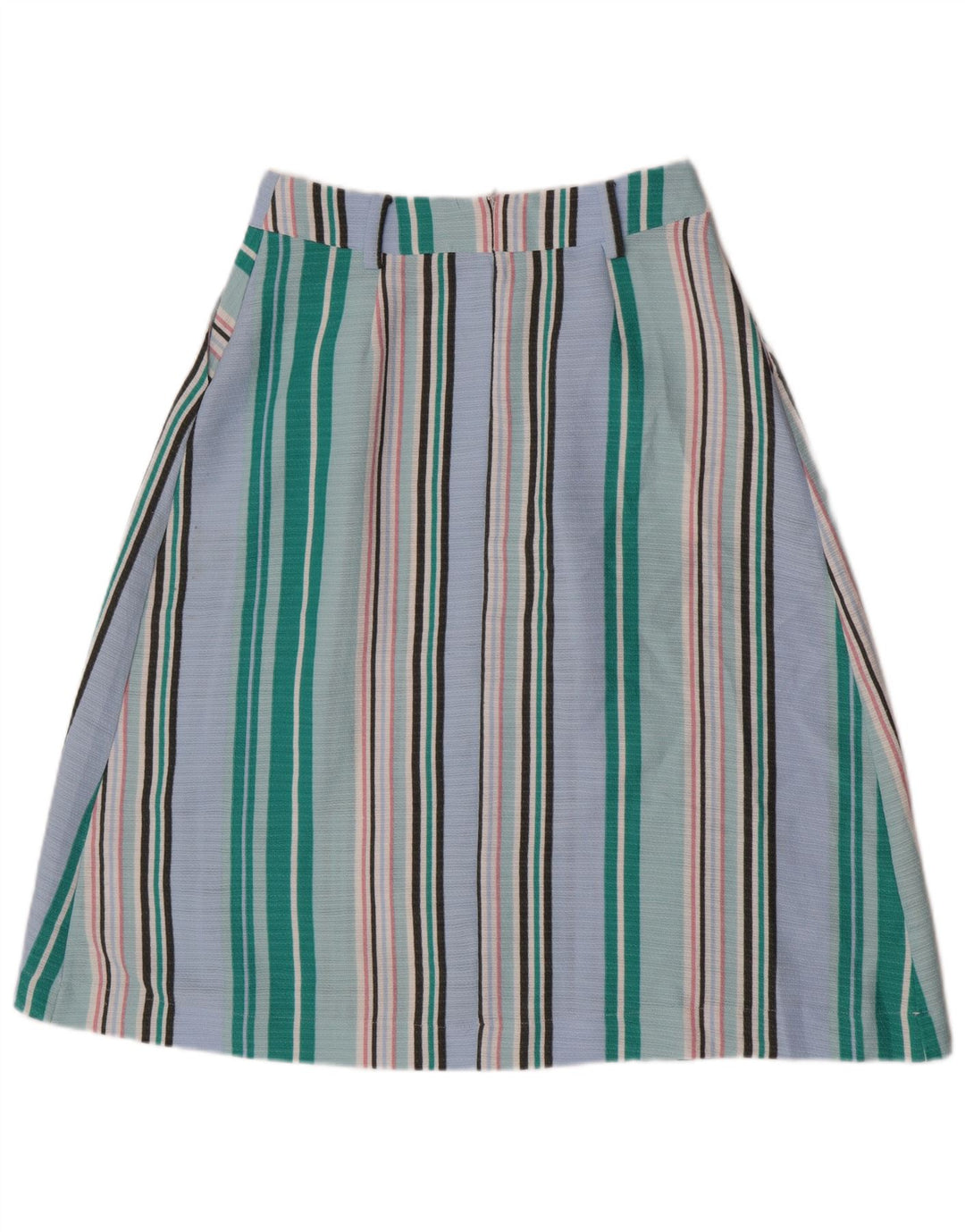 Oasis A-Linien-Rock für Damen, UK 10, Größe S, W27, blau gestreift, Polyester