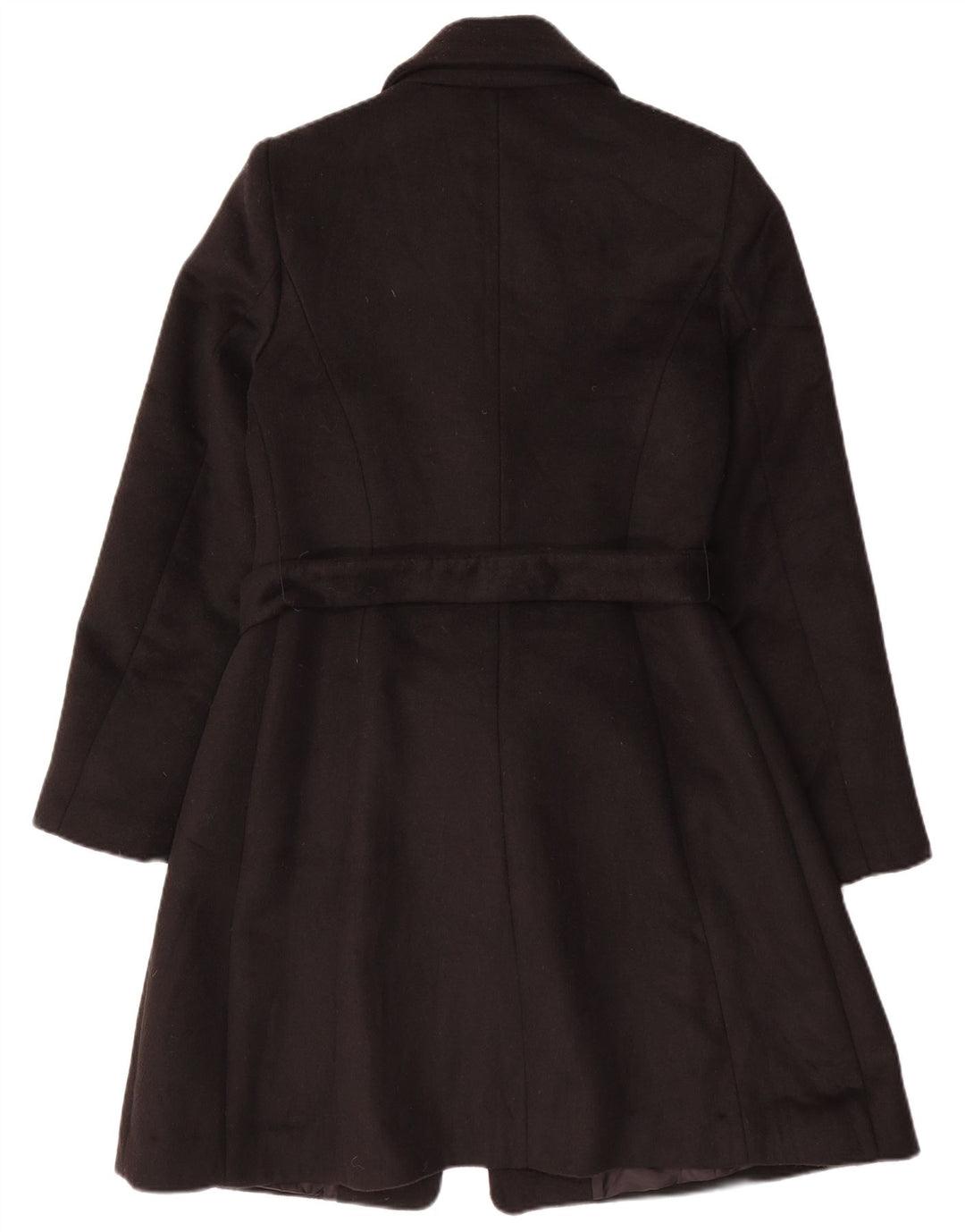 Benetton Damenmantel UK 12 Mittelschwarzes Polyester