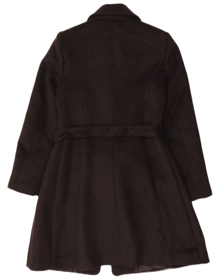 Benetton Damenmantel UK 12 Mittelschwarzes Polyester