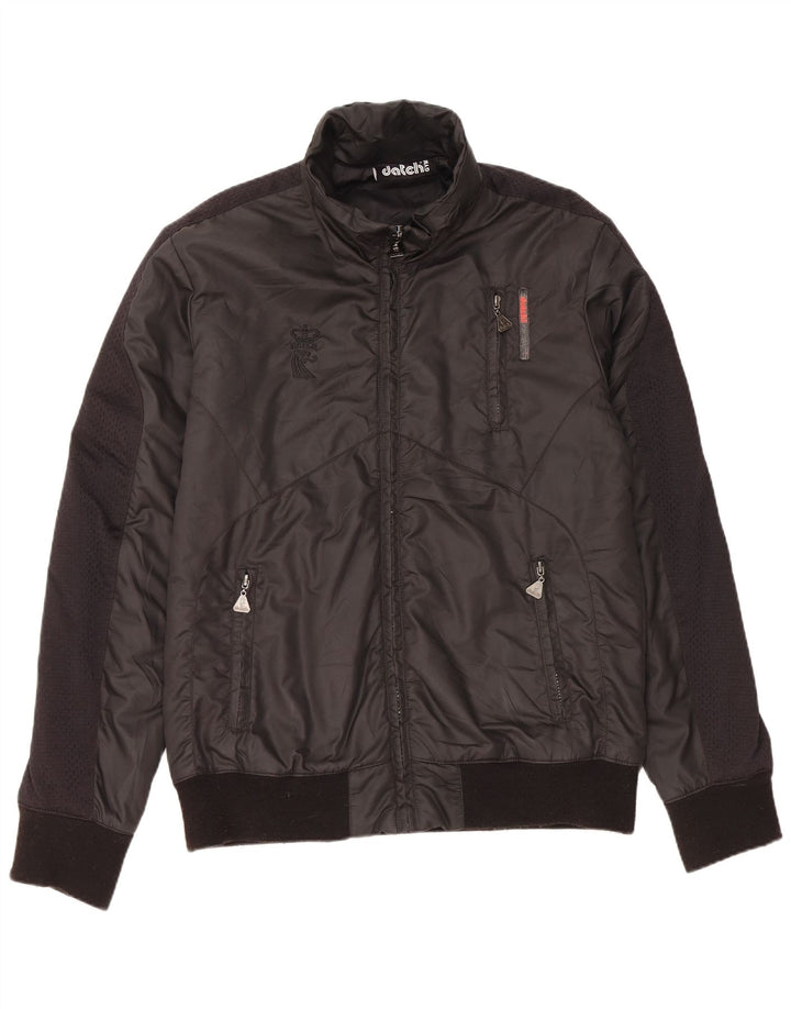 DATCH Herren Bomberjacke UK 40 Large Schwarz Polyester
