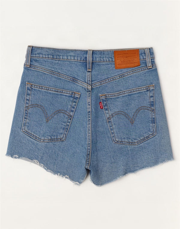 Levi's Damen Ribcage Denim Shorts Medium W28 Blaue Baumwolle