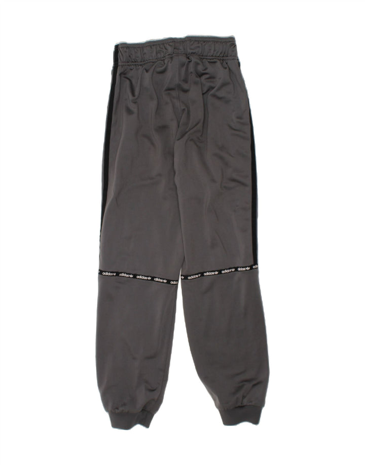ADIDAS Boys Graphic Tracksuit Trousers Joggers 11-12 Years  Grey Polyester Vintage Adidas and Second-Hand Adidas from Messina Hembry 