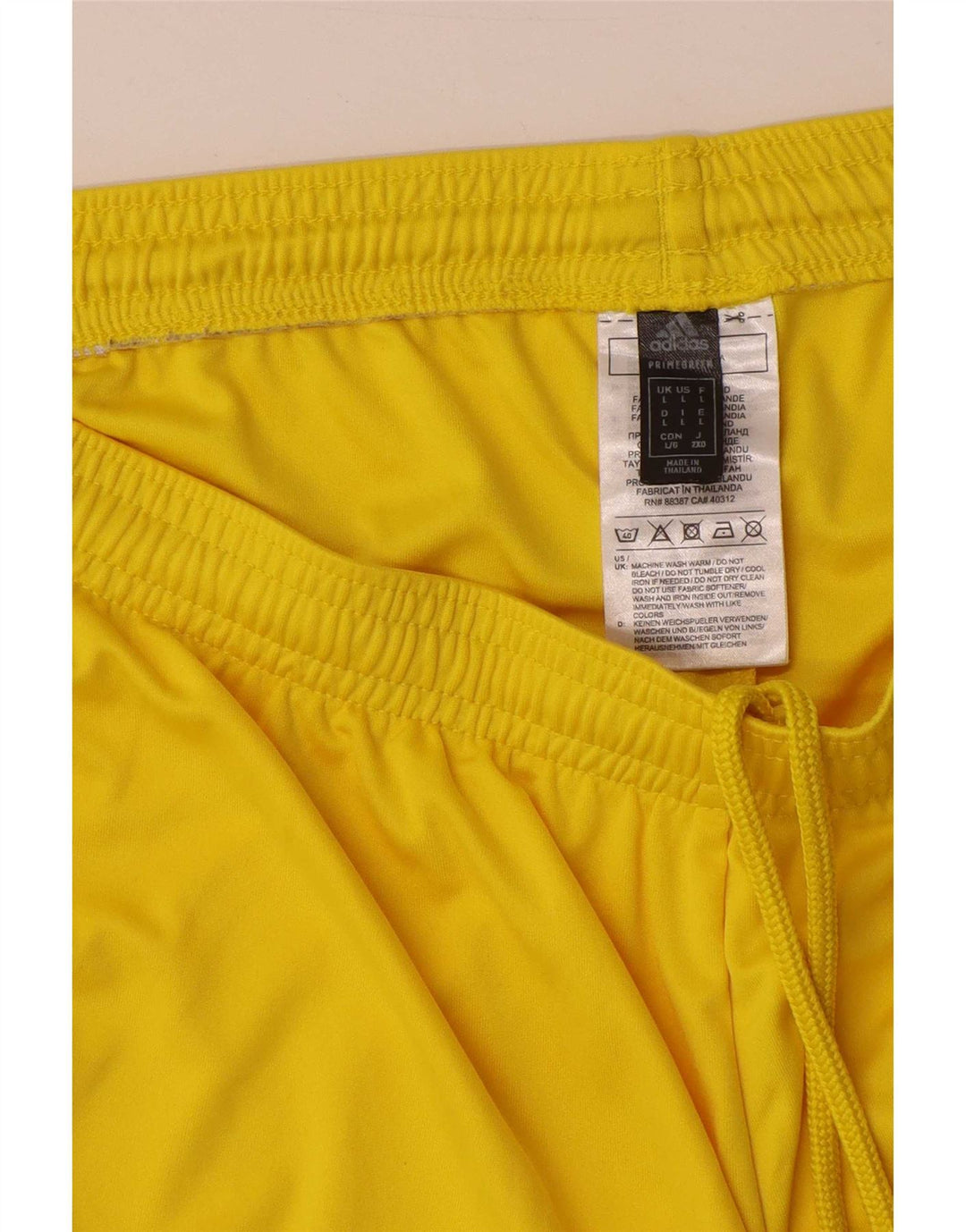 Adidas Herren Sport Shorts Large Gelb Polyester