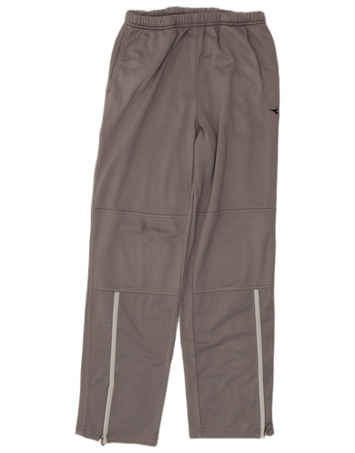 Diadora Herren-Trainingshose, großes graues Polyester