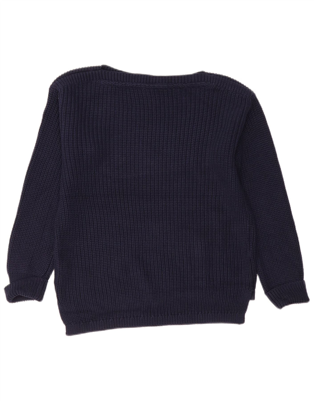 Marks & Spencer Damen-Pullover mit Rundhalsausschnitt, Gr. 14, mittleres Marineblau