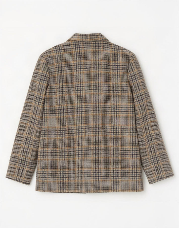 Oxford Damen-Blazer mit 2 Knöpfen, Gr. 14, groß, mehrfarbig, Hahnentrittmuster