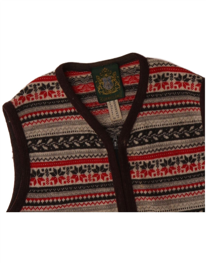 HAMMERSCHMID Damen Strickjacke UK 12 Medium Mehrfarbig Fair Isle