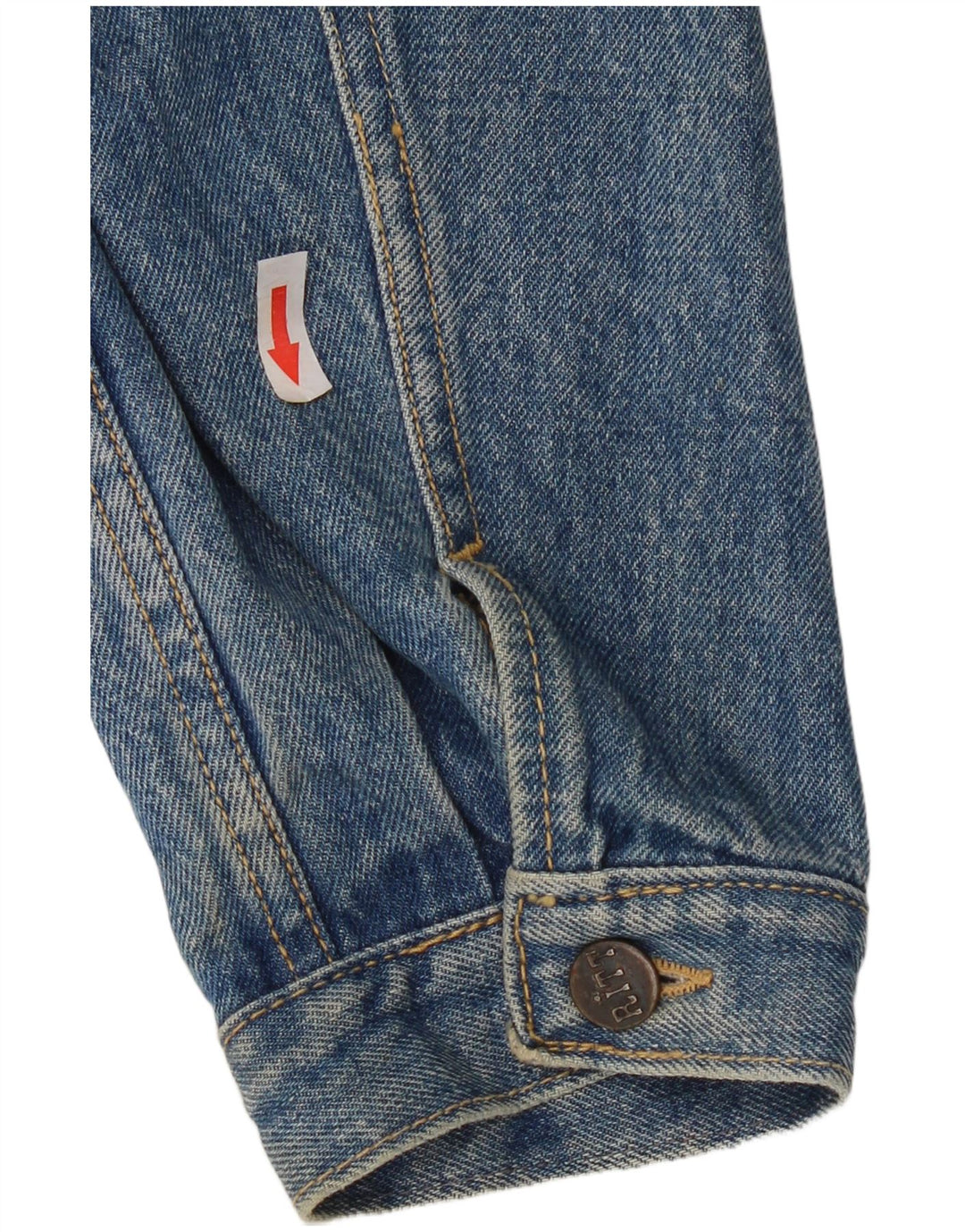 Ritt Herren Jeansjacke UK 40 Große blaue Baumwolle