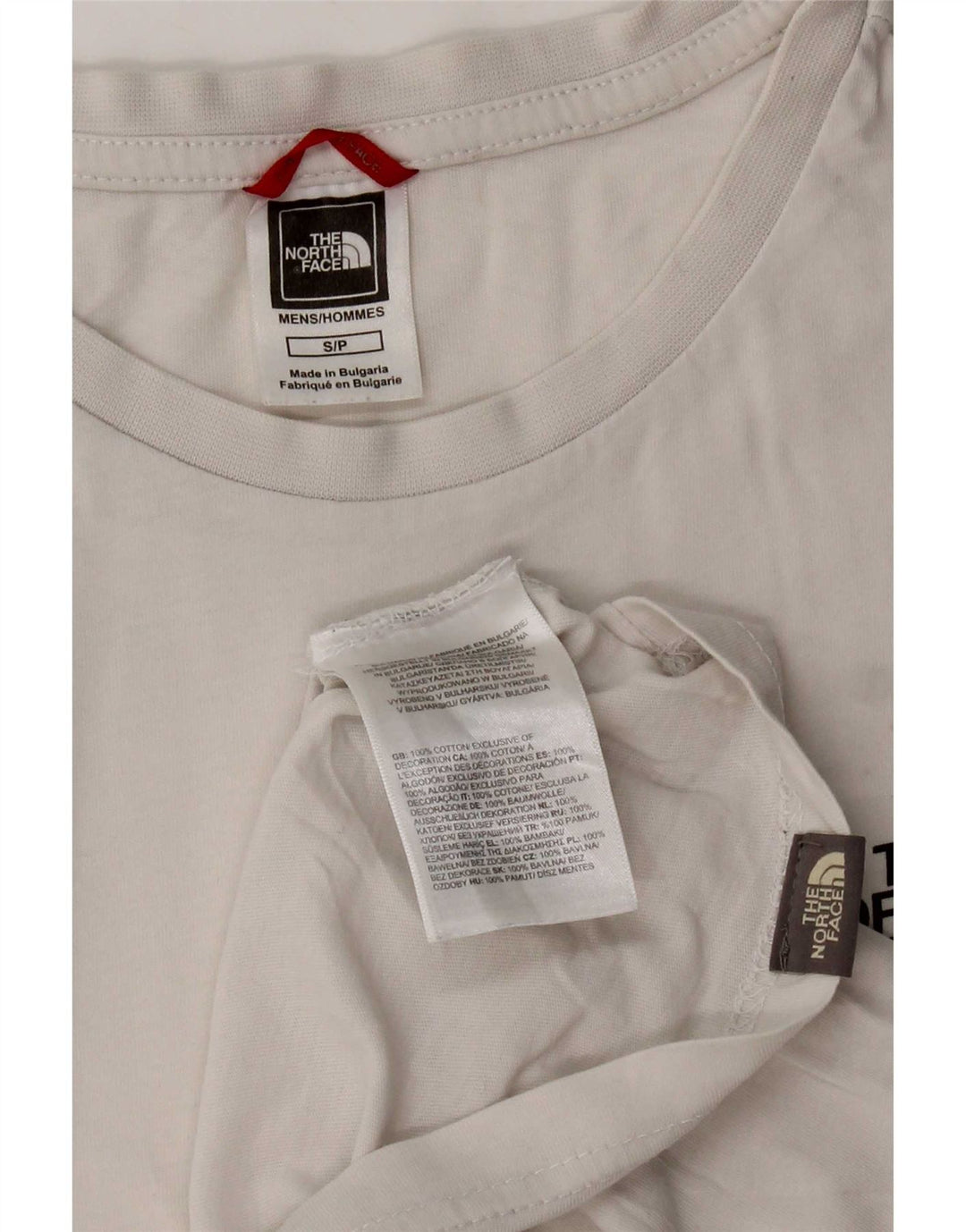The North Face Herren T-Shirt Top Small aus weißer Baumwolle