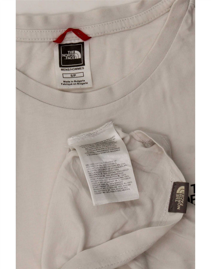 The North Face Herren T-Shirt Top Small aus weißer Baumwolle